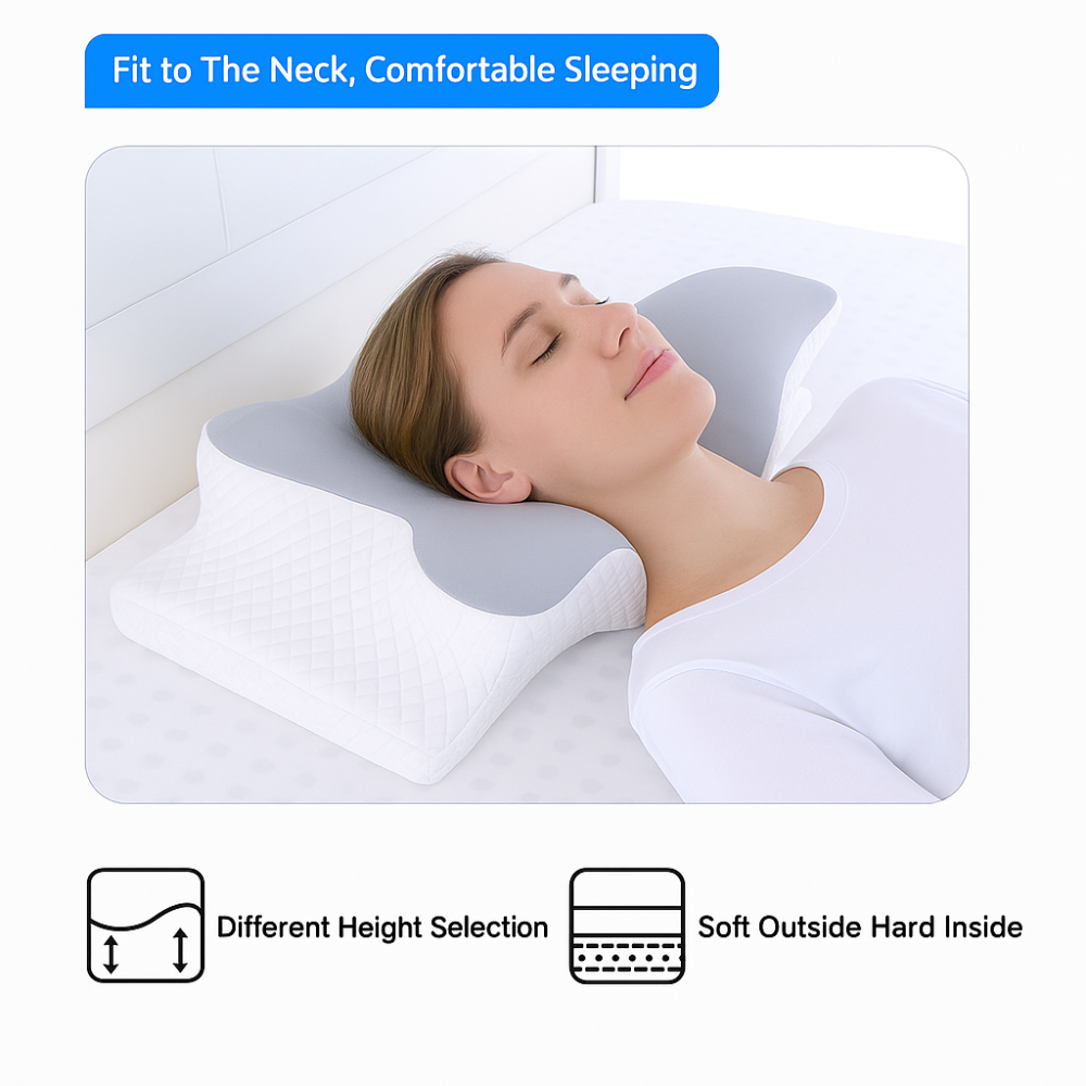 PostureNest™ – Ergonomic Pillow for Neck & Shoulder Support