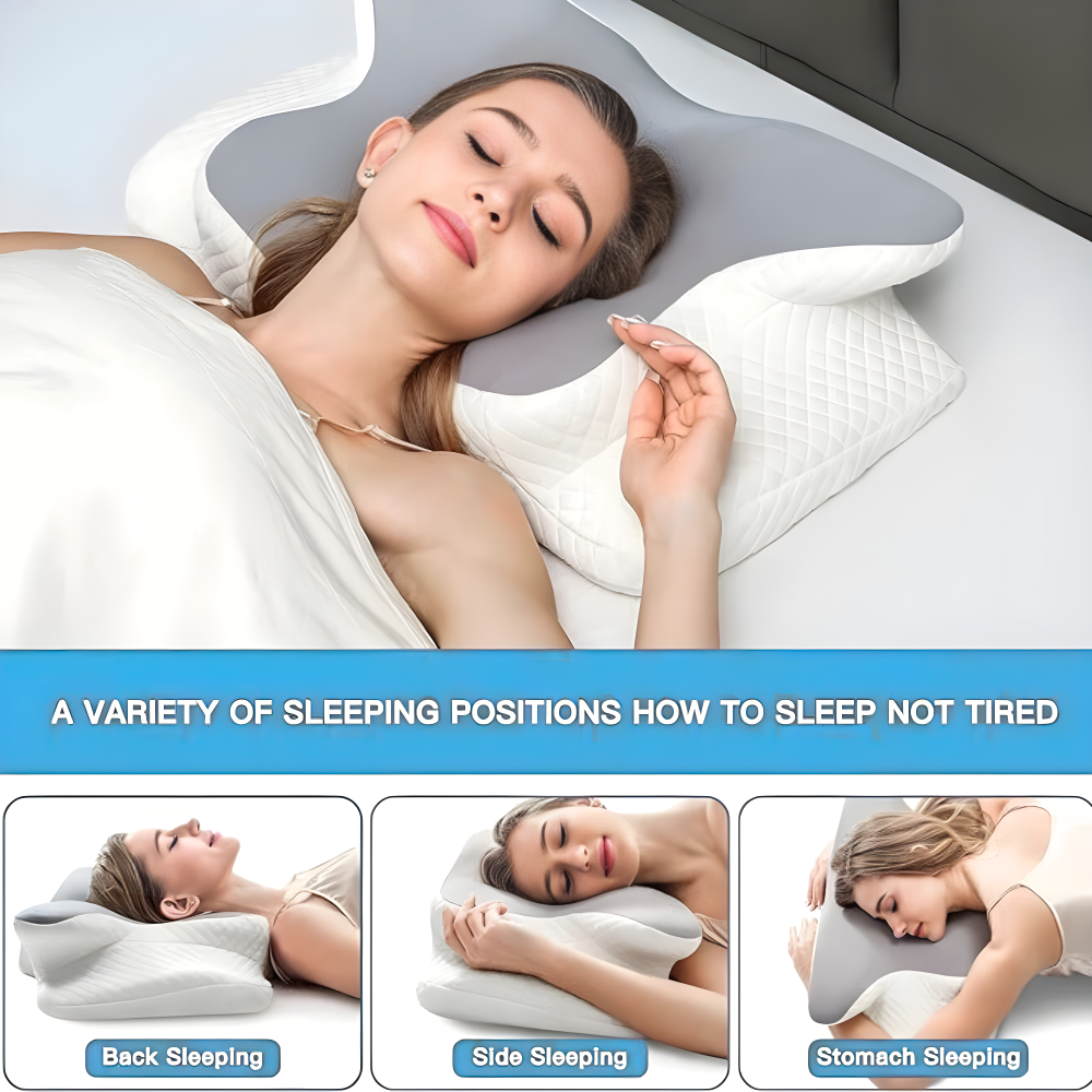 PostureNest™ – Ergonomic Pillow for Neck & Shoulder Support